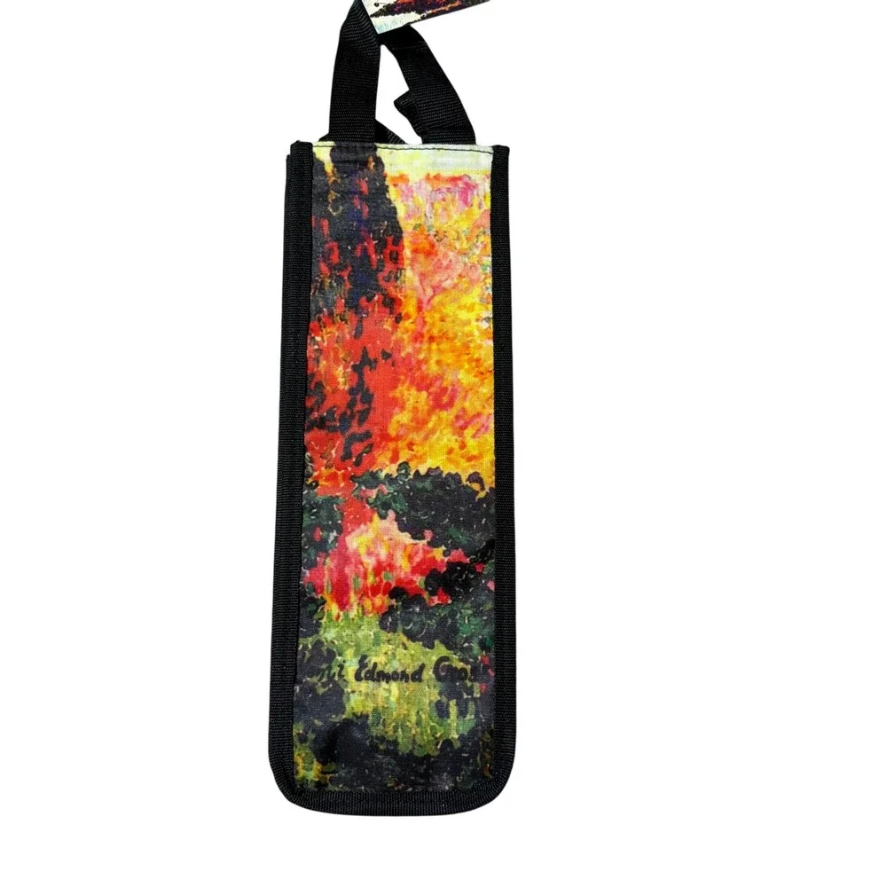 Claude Monet Impressionist Art‎ Print Reusable Wine Bottle Bags